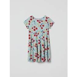 Polarn O. Pyret Poppy Print Kids Dress - Green