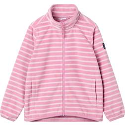 Polarn O. Pyret Kids' Stripe Fleece Jacket - Pink