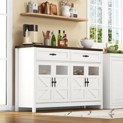 August Grove Wood Kitchen Island - White