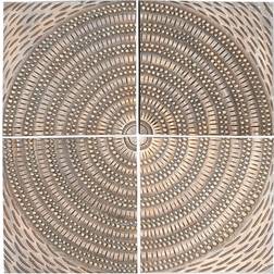 Home ESPRIT Modern Gold Wall Decor 80x80cm 4pcs