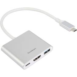 Sandstrom 3-i-1 USB-C Hub