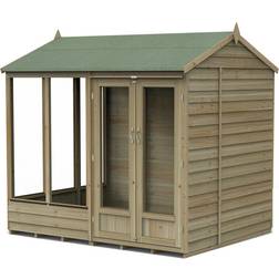 Forest Garden Forest 4Life Overlap Reverse Apex Summerhouse 8 x 6ft (Building Area )