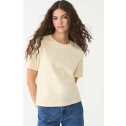 Stradivarius Basic-T-Shirt Aus Schwerem Gewebe Im Regular-Fit - Gelb