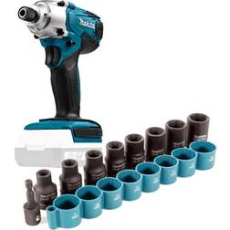 Makita TD127D 18V Li-Ion G-Series Cordless Impact Driver Bare 9pcs Socket Set