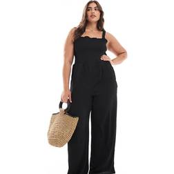 Only Carmakoma Curve Shirred Jumpsuit - Black