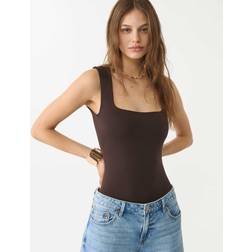 Stradivarius Brun Bodystocking Polyamid Firkantet Halsudskæring