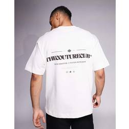 The Couture Club Oversized Multi Graphic T-Shirt - Off White