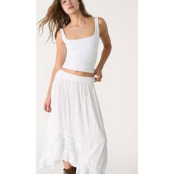 Stradivarius Tanktop Med Firkantet Hals - Hvid