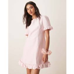 Sister Jane Harebell Ruffle Mini Dress - Soft Pink