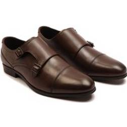 Thomas Crick Boycie Double Monk Strap Formal Shoes - Brown