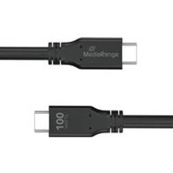 MediaRange USB Type-C Charge and Sync Cable with E-Mark Chip USB 3.2 Gen 1X2 3m Black MRCS218
