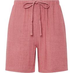 LTS Tall Linen Tie Shorts - Coral Pink