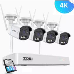 Zosi 4K 8MP Wireless CCTV Camera System 1TB