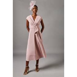 Coast Belted Crepe Dress - Rose