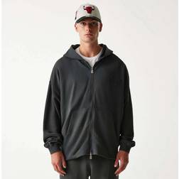 New Era Chicago Bulls Full Zip Sweatshirt Washed Gris