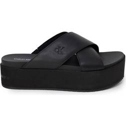 Calvin Klein Leather Platform - Triple Black