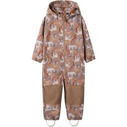 Name It Softshell Suit Aop Fo - Beige