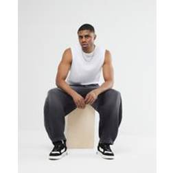 River Island Mens Regular Fit Sleeveless Tank Top - White