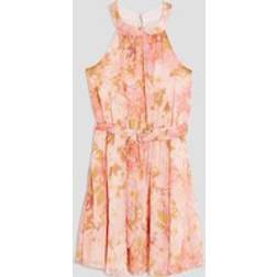 River Island Girls Halter Neck Floral Dress - Pink