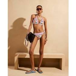 River Island Floral Frilled Bikini Bottoms - White