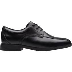 Clarks Jonwin Loop Youth Wide Fit - Black