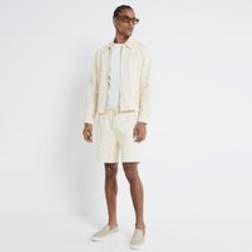 River Island Mens Cream Broderie Shorts