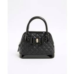 River Island Girls Quilted Bow Tote Bag - Black