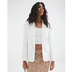 River Island Edge To Edge Blazer - White