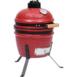 vidaXL 2-in-1 Kamado Grill Smoker - Red