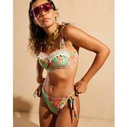 River Island Floral Bikini Bottoms - Green