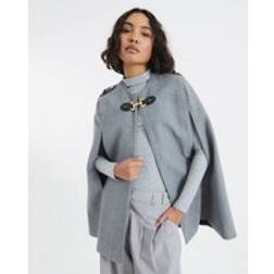River Island Military Style Cape - Grey