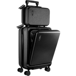 TravelArim Carry On Luggage - Set of 2 - Black