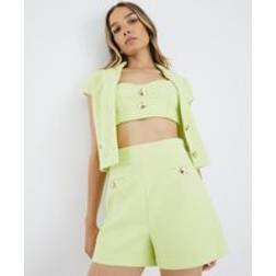 River Island Womens Boucle Shorts - Green