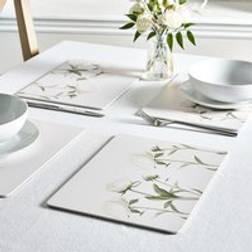 Dunelm Peony Set of 4 Placemats - Cream Place Mat