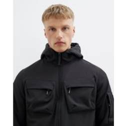River Island Mens Hooded Softshell Jacket - Black