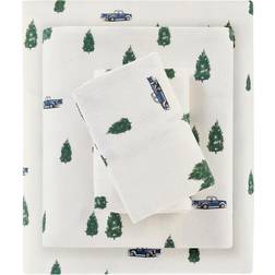 Woolrich Cotton Flannel Bed Sheet Green (274.3x259.1cm)