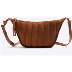 River Island Womens Suede Quilted Cross Body Bag - Brown
