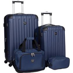 Travelers Club Midtown Set of 4 - Navy Blue