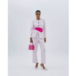 River Island Womens Tapered Straight Leg Trousers - Pink