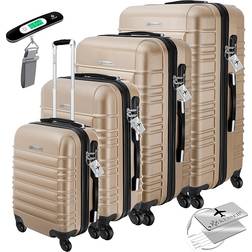 Kesser Hard Suitcase Set of 4 - Champagner