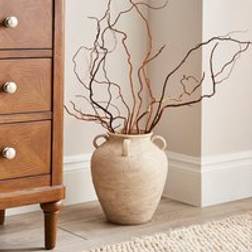 Dunelm Textured Ceramic Urn Natural Vase