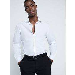 River Island Mens Slim Fit Smart Shirt - White