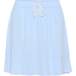 Saint Tropez Elli Drawstring Mini Skirt - Chambray Blue