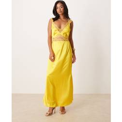 Never Fully Dressed Mimi Slip Midaxikjole - Gul