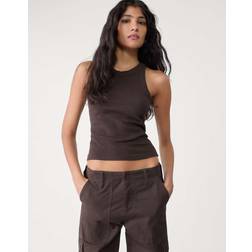 Stradivarius Ribbat Brottarlinne - Brunt