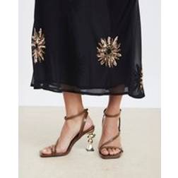 River Island Feature Heeled Sandals - Brown