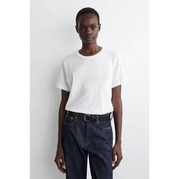 COS Crew-Neck Cotton T-Shirt - White