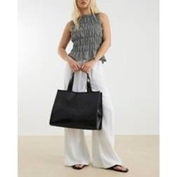 River Island Ri Embossed Shopper Bag - Black