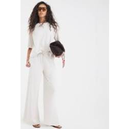 River Island Cream Premium Short Sleeve Boxy T-Shirt - Cream