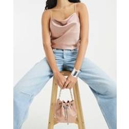 River Island Womens Bucket Bag - Pink Diamante